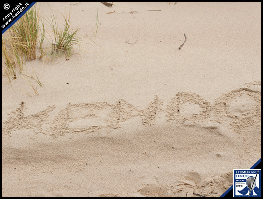 Kendo pėdsakas Neringos smėlyje, Rolando Vaizgėlos fotografija